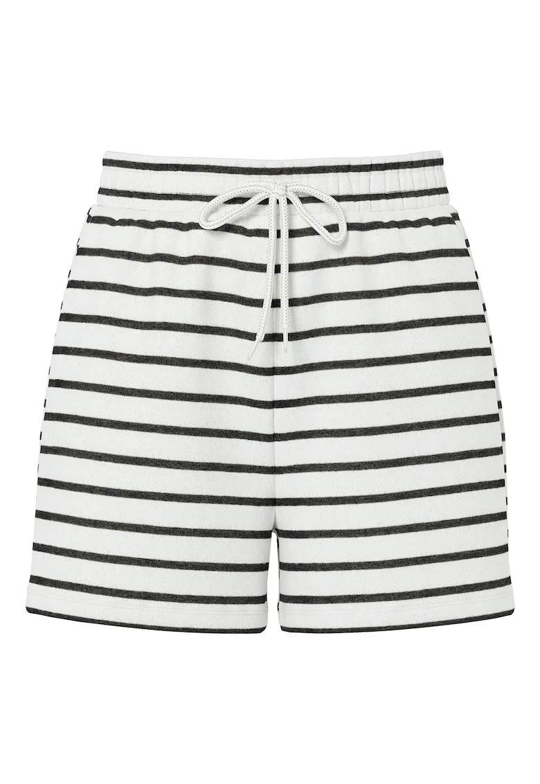 Pantaloni scurti sport dama  17146889, Bumbac/Poliester reciclat, Alb, Alb