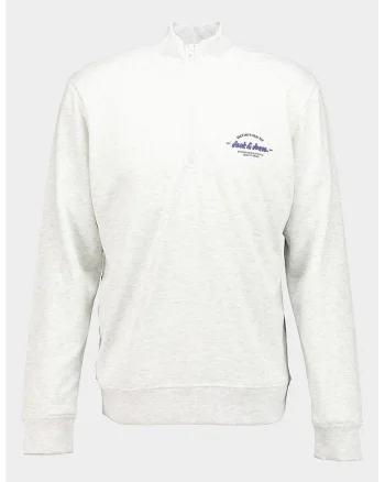 Bluza de trening din amestec de bumbac organic, Gri deschis melange