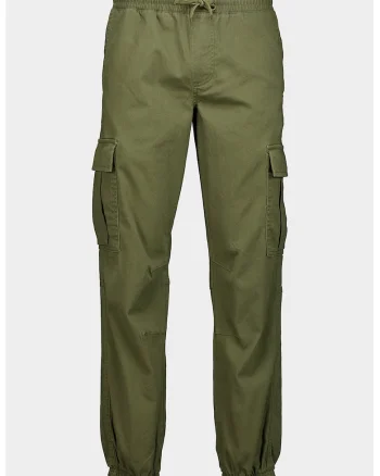 Pantaloni cargo cu croiala conica, Kaki inchis