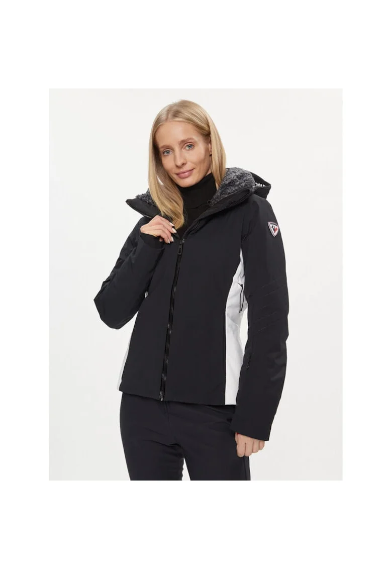Geaca ski dama,  303413460, Poliamida/Elastan, Negru, Negru