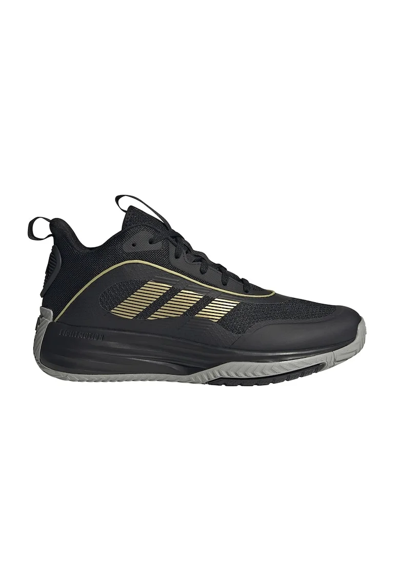 Pantofi cu insertii sintetice pentru baschet Own The Game, Auriu/Negru