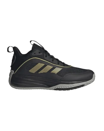 Pantofi cu insertii sintetice pentru baschet Own The Game, Auriu/Negru