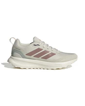 Pantofi Runfalcon 5 cu detalii reflectorizante pentru alergare, Rosu stins/Grej