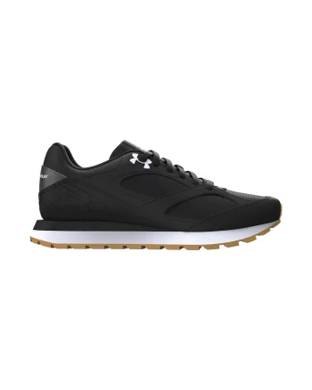 Pantofi sport Jogger cu garnituri din piele, Negru