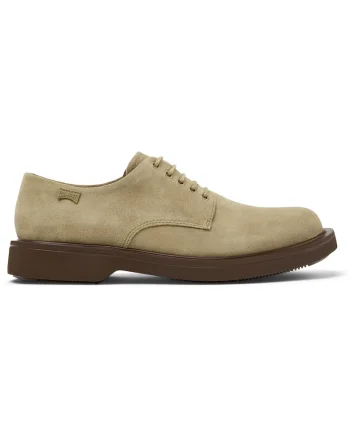 Pantofi derby de piele cu sireturi Norman, Maro camel