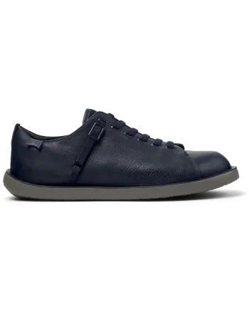 Pantofi casual de piele cu sireturi elastice Wagon, Albastru