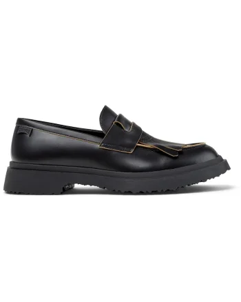 Mocasini de piele Walden Twins, Negru