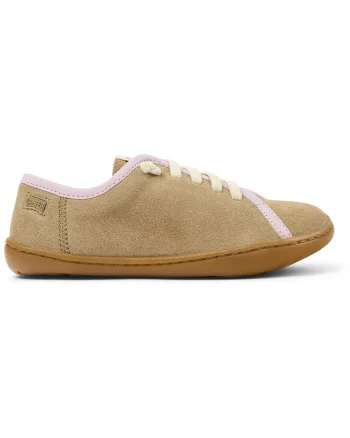 Pantofi de piele intoarsa Peu Cami, Maro camel