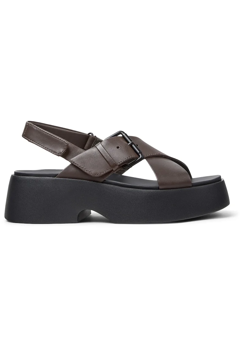 Sandale de piele Tasha, Maro