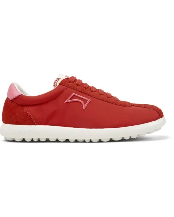 Pantofi sport cu insertii din piele intoarsa Pleotas, Rosu