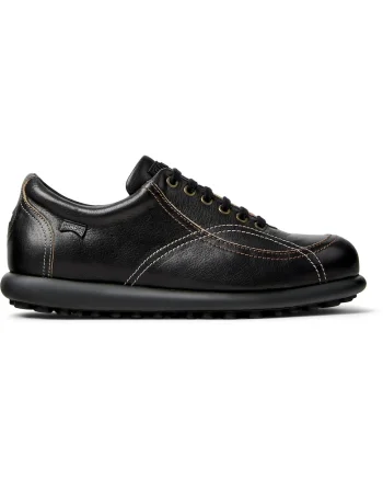 Pantofi casual de piele cu cusaturi contrastante Pelotas Ariel Hella Twins, Negru