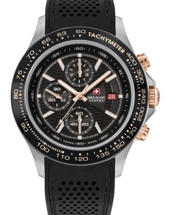 Ceas barbati, Swiss Military Honowa, Watchman, Negru/Argintiu
