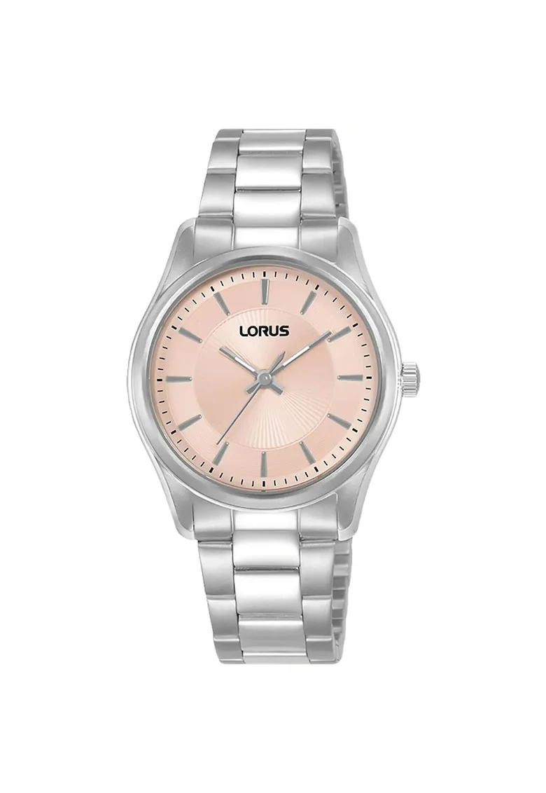 Ceas  Damski Quartz, Bratara Inox, Cadran Roz, 5 ATM