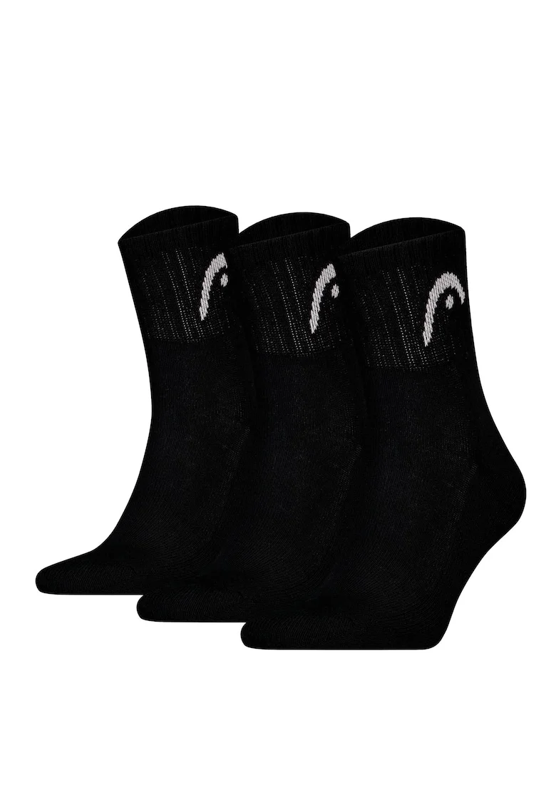 Set de sosete unisex pentru antrenament - 3 perechi, Negru