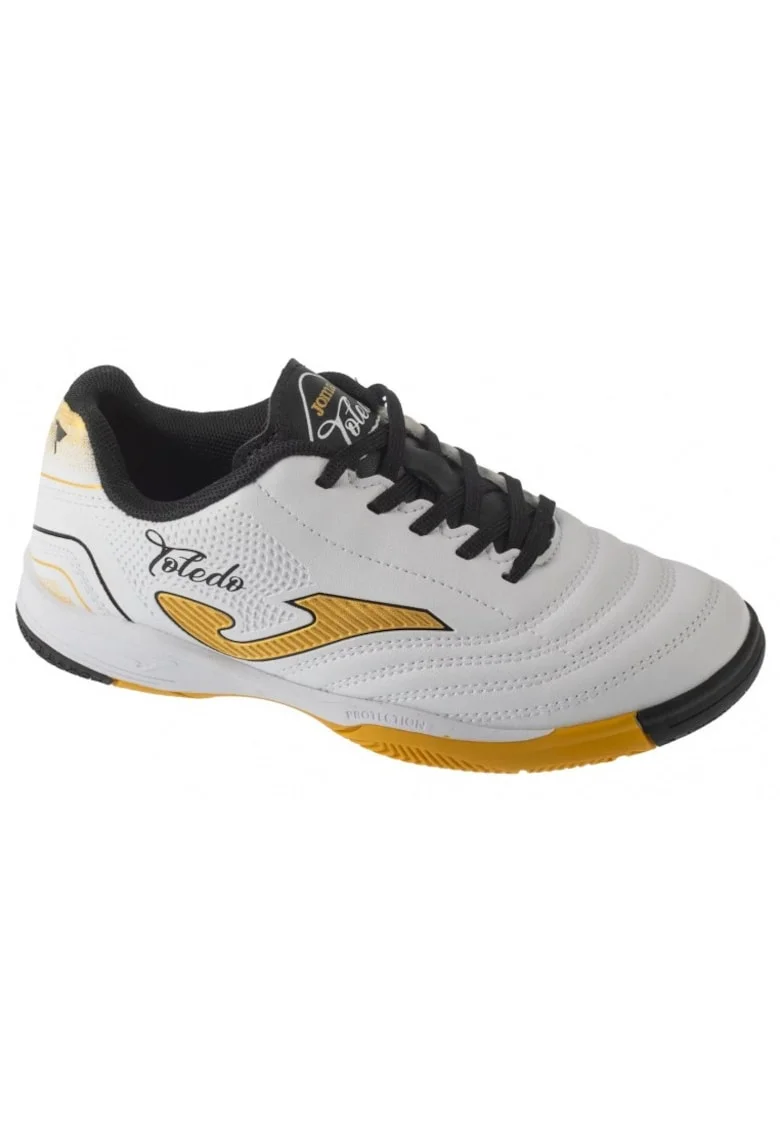 Pantofi sport copii,  Toledo Jr, piele sintetica, alb