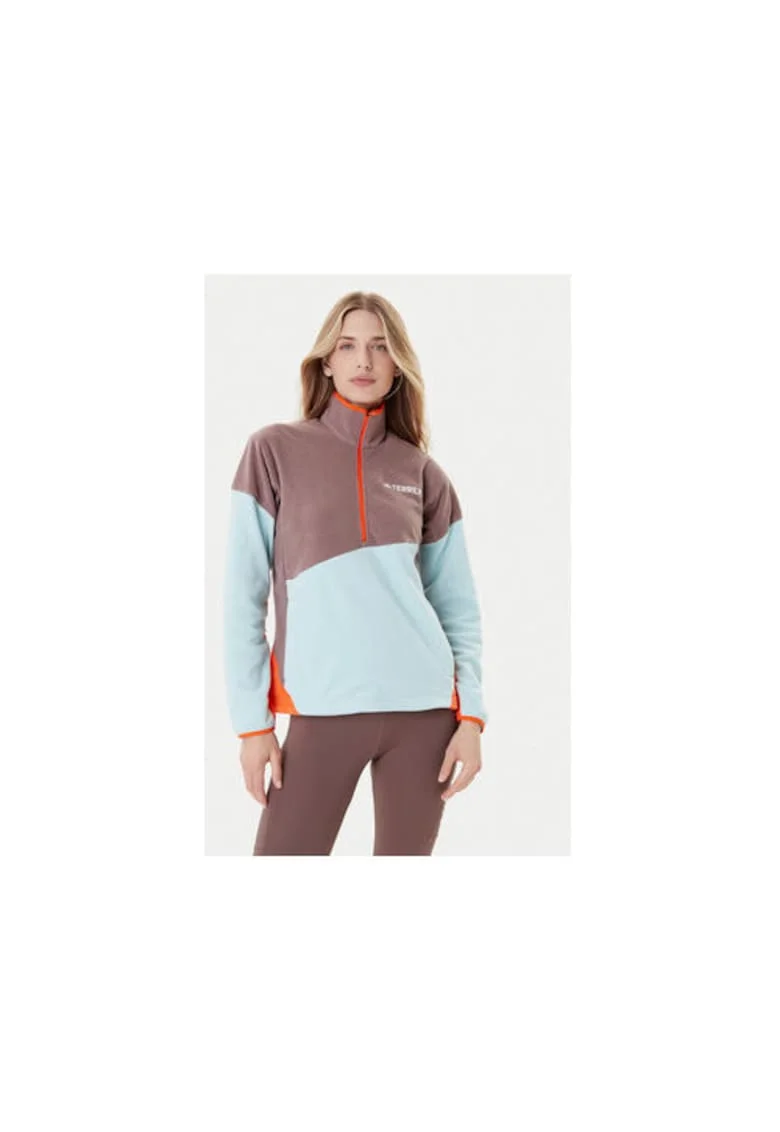 Hanorac din fleece cu guler inalt