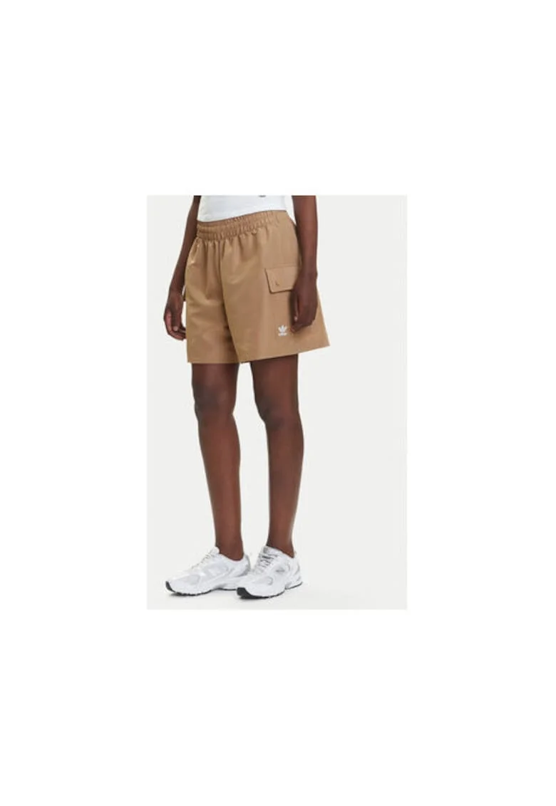Pantaloni scurti din poliester cu buzunare laterale