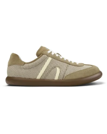 Pantofi sport Pelotas Soller 241641 cu garnituri din piele intoarsa, Maro
