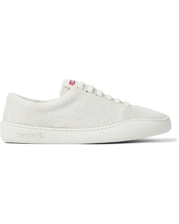 Pantofi sport Peu Touring din material textil cu branturi cu amortizoare, Alb/Alb murdar