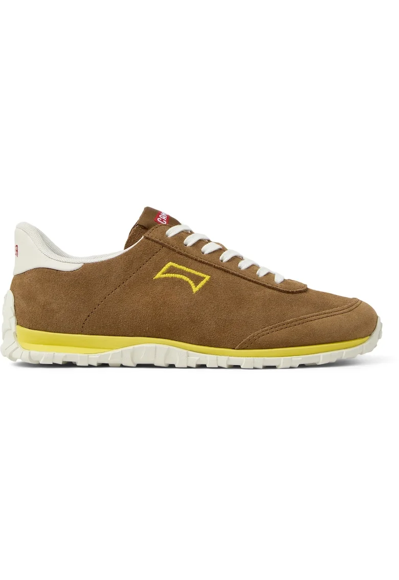 Pantofi sport Drift Walk din piele intoarsa, Maro