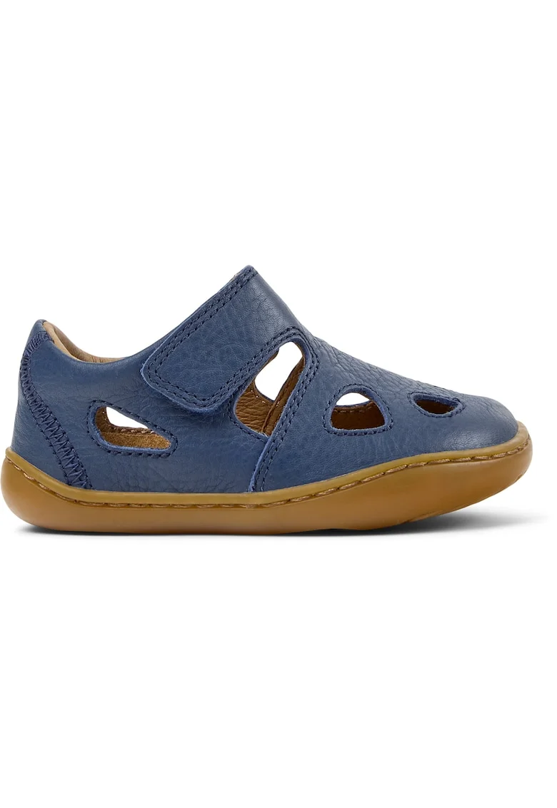 Pantofi din piele cu velcro Peu Cami, Albastru