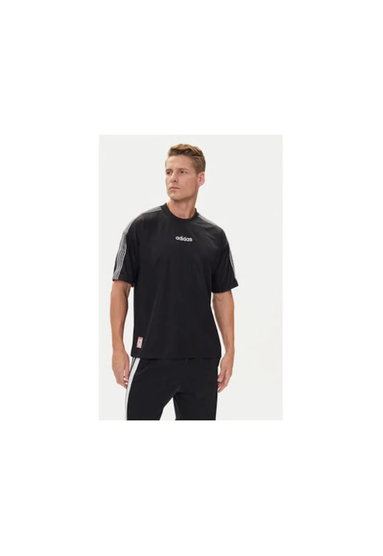 Tricou lifestyle cu imprimeuri logo