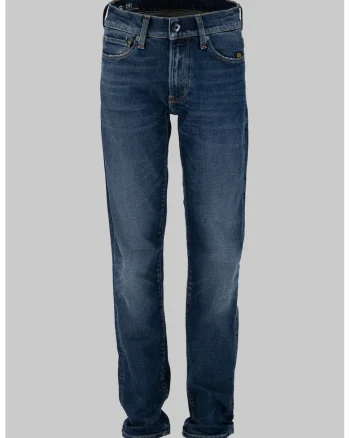 Blugi slim fit cu aspect decolorat, Albastru inchis