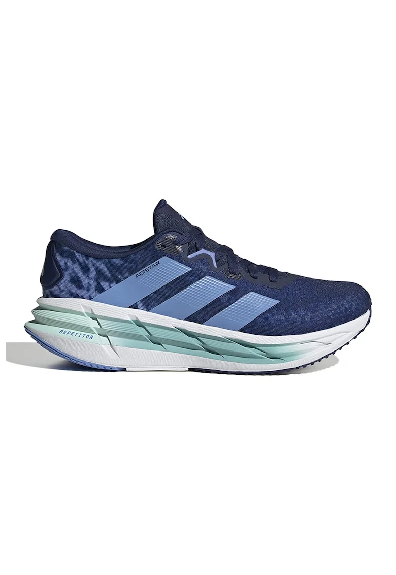 Pantofi cu talpa wedge pentru alergare Adistar, Alb/Albastru indigo