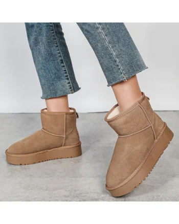 Ghete camel din piele naturala NN605 117 16210, Bej