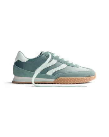 Pantofi sport de piele cu garnituri de piele intoarsa Nanyuki, Verde