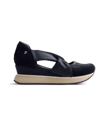 Pantofi sport de piele intoarsa cu decupaje Tuhelj, Negru