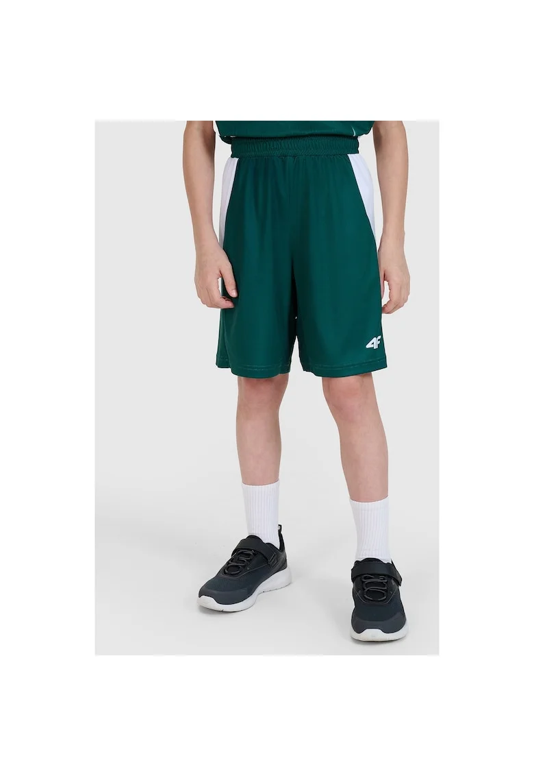 Pantaloni scurti volei copii  poliester, verde