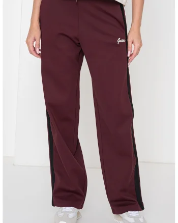 Pantaloni de trening cu insertii contrastante, Violet tyrian