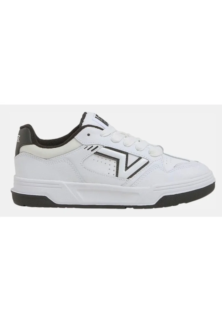 Pantofi sport barbati  alb/negru, sintetic, talpa confortabila
