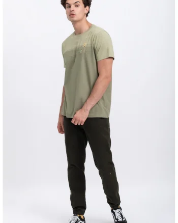 Tricou unisex cu imprimeu grafic, Verde sparanghel