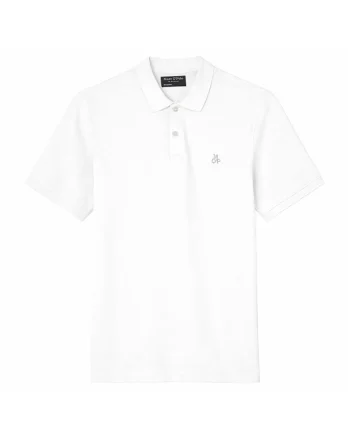 Tricou polo din bumbac, Alb