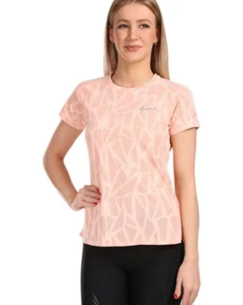 Tricou femei  Mali, coral, material, Coral