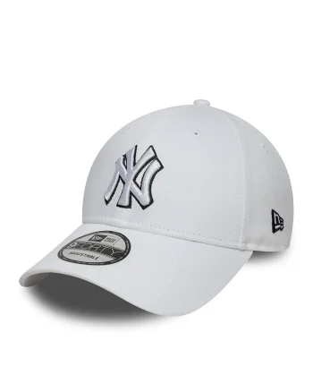 Sapca New York Yankees MLB Outline, Alb
