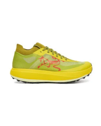 Pantofi sport barbati,  alergare, galben, textil