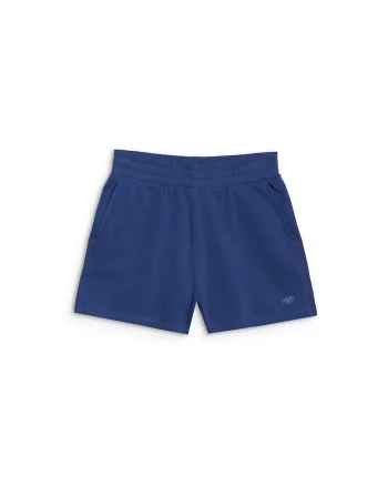 Pantaloni scurti de trening  albastru, bumbac si poliester