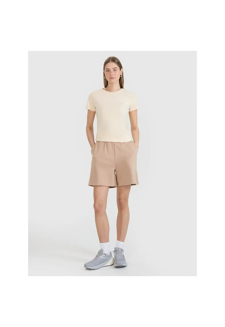 Pantaloni sport dama,  bej, trening