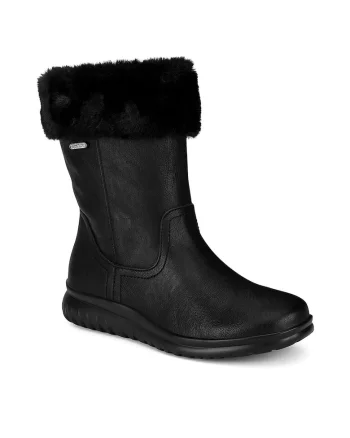 Botine dama WS2P267-04,  Textil, Negru