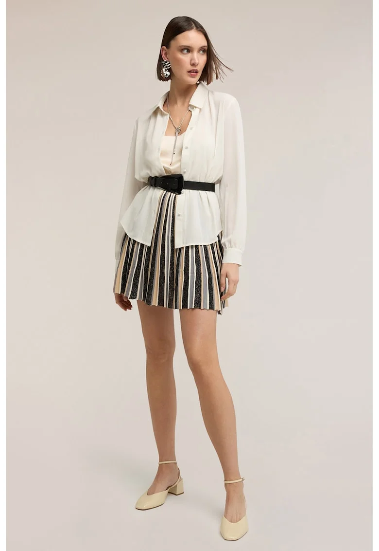 Camasa regular-fit cu model uni, Alb