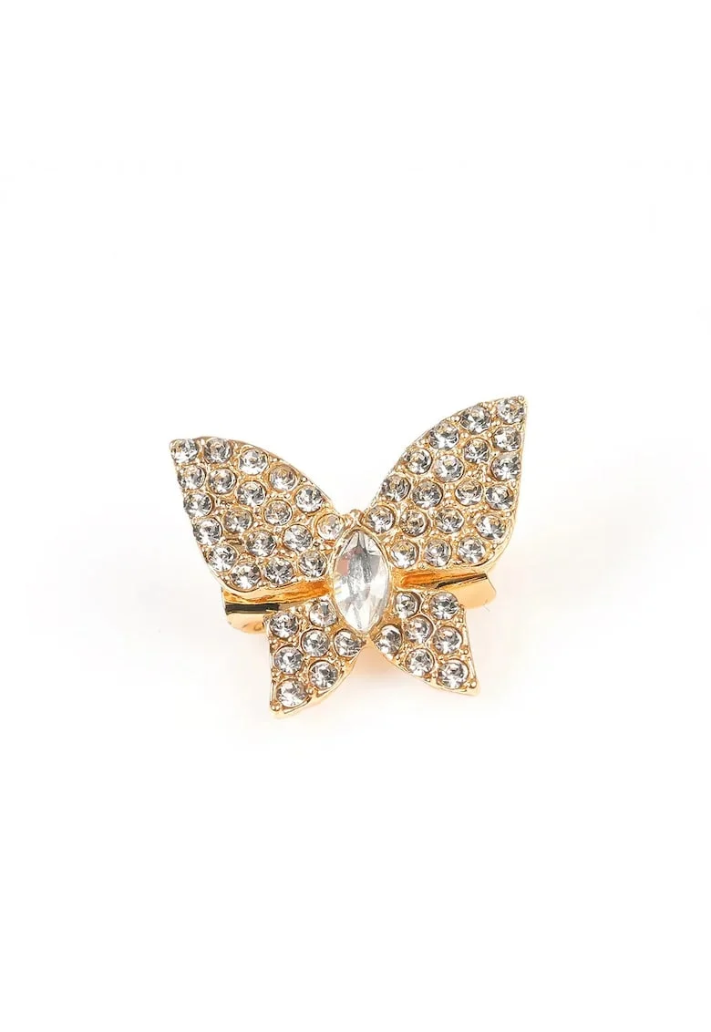 Brosa martisor fluture delicat cu pietre stralucitoare