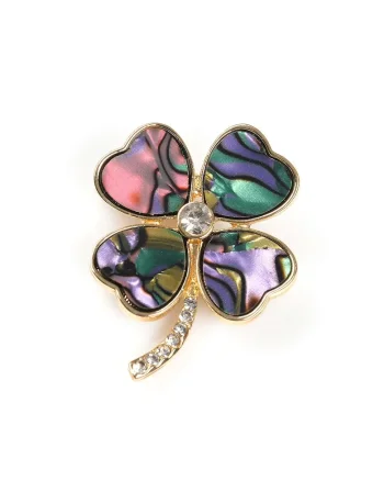 Brosa martisor trifoi multicolor