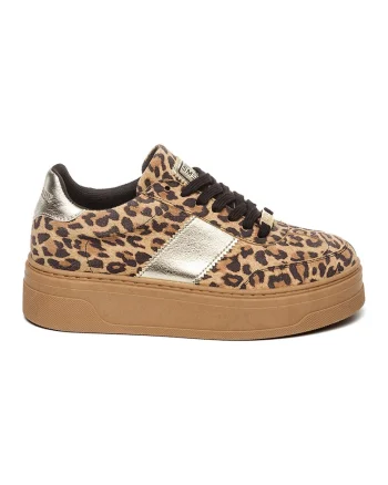 Pantofi sport Moxy low-cut cu platforma, Maro/Maro camel
