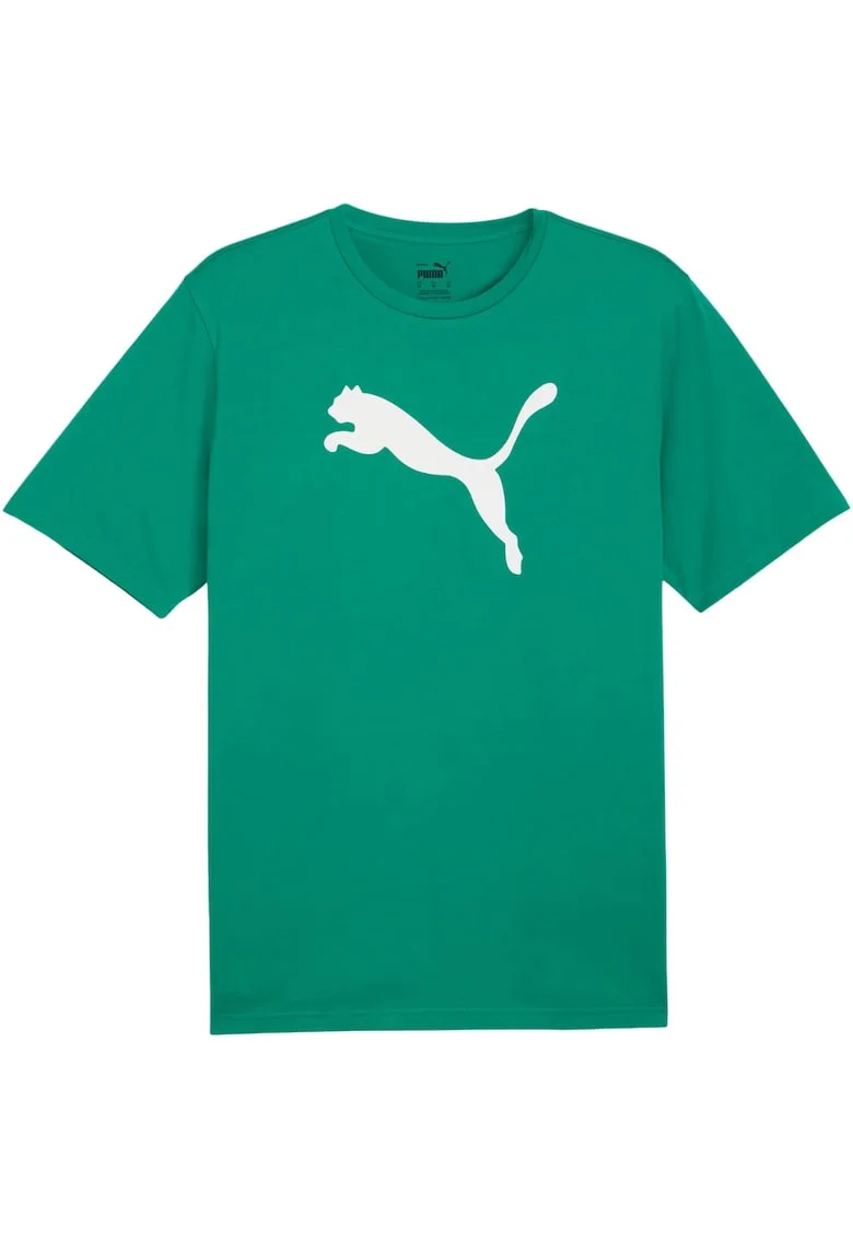 Tricou sport barbatesc  Team Rise, bumbac, verde, logo mare,