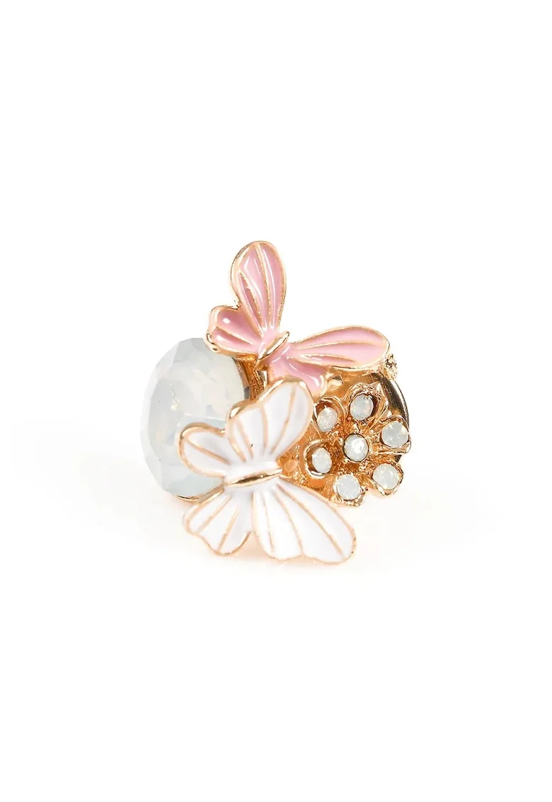Brosa martisor fluturi roz