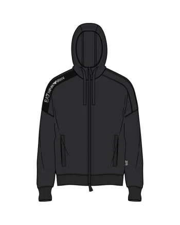 Bluza cu fermoar  M Tape hoodie FZ COFT-6DPM12-PJOGZ-1200