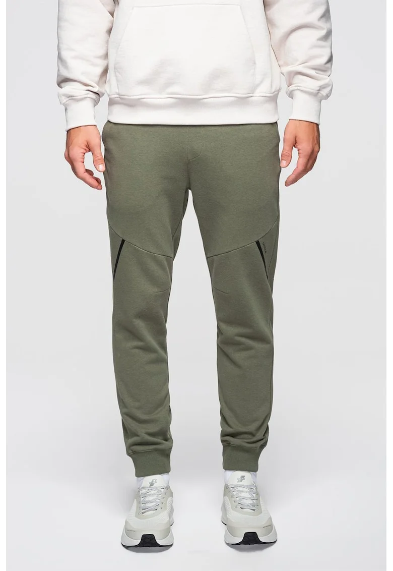 Pantaloni conici cu snur, Verde masliniu inchis